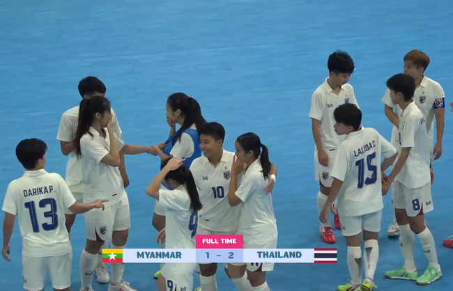 ĐT Futsal nữ Thái Lan thắng Myanmar 2-1: Lời khẳng định sức mạnh trong cuộc đua vô địch Đông Nam Á 2024 - Ảnh 1.