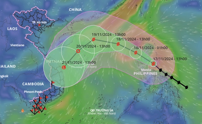 Thời tiết ngày 18/1: Bão Man-yi trở thành bão số 9 trong năm - Ảnh 1.