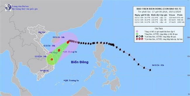 Bão Toraji gần Biển Đông, giật cấp 12, di chuyển theo hướng Tây Tây Bắc - Ảnh 1.