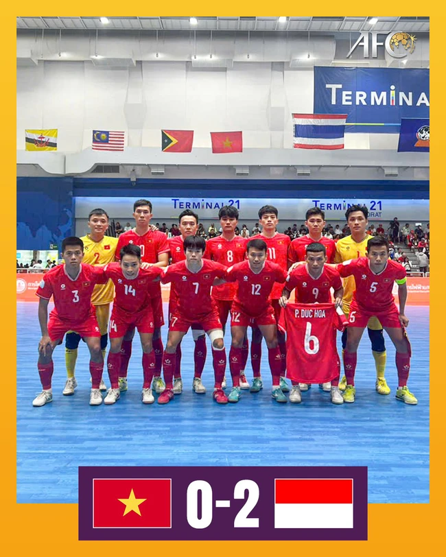 Chung kết giải futsal vô địch Đông Nam Á 2024: Việt Nam 0-2 Indonesia: Vẫn chưa thể "xóa dớp" - Ảnh 1.